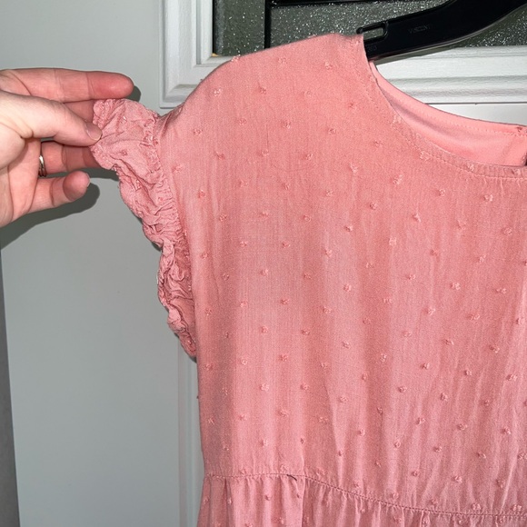 Pink Ruffled Womens Dress - Picture 2 of 5